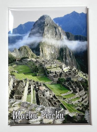 Imán decorativo rectangular 2 x 3 pulgadas Machu Picchu miniatura 2