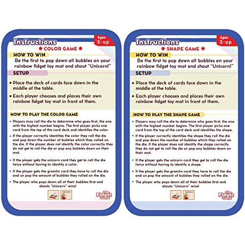 The Fidget Game Shapes & Colors Flash Cards - Children Practice Identifying 2D And 3D Flash Cards For Teaching - Toddler Activities Games For 3+ Years - Pack Of 47 #TOP5