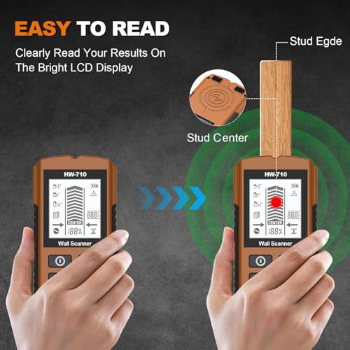 Détecteur de métaux à main portable avec écran LCD et alerte audio - 3