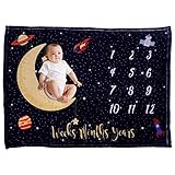 VIVILINEN Bebé Manta Mensual Hito Franela como Fondo Fotogr