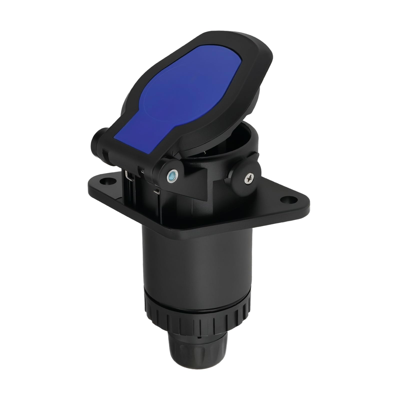 1 Enchufe para Camión de 15 Pines con Contactos de Tornillo Voltaje de Funcionamiento 24 V 132,4 X 87,6mm para Conexión Eléctrica entre Camión Y Remolque para Furgonetas Camiones Y Remolques