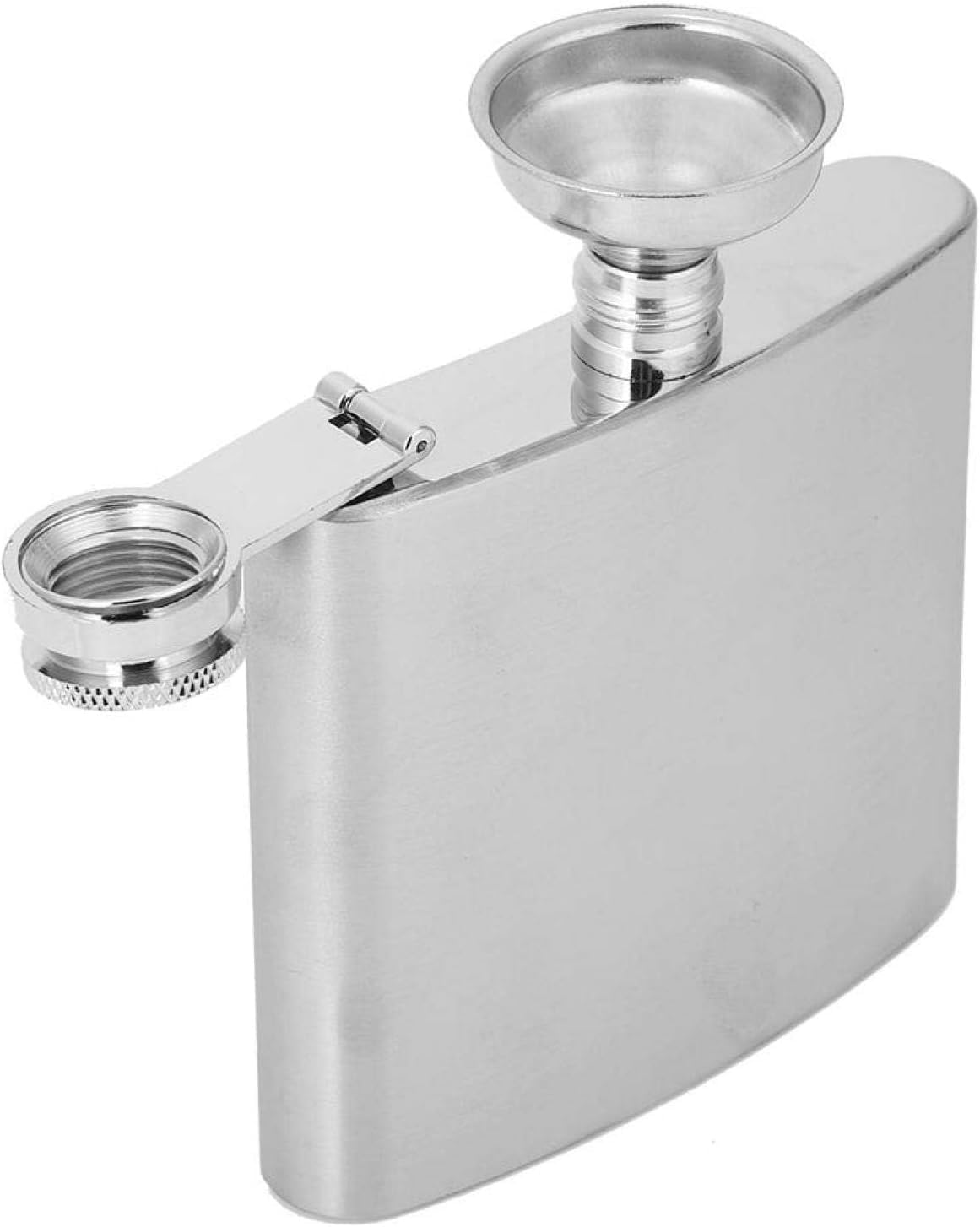 Perlotus 5 Oz 150 cc Cep Tipi Vidalı Kapak Çelik Konyak Viski İçki Matarası(Hunili)