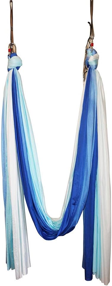 Aerial Yoga Hammock Aerial Pilates Silk Yoga Swing Set Inversion Equipment include daisy Chain, Pose Guide 5.5 yards
