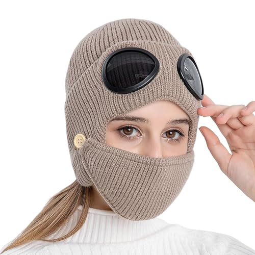 Bonnet D'Hiver | Couvre-Chef avec Oreillettes, Anti-Vent, Thermique et Doux | Bonnet Protecteur Tricoté Contre Le Froid - Pour Hommes Et Femmes En Extérieur Ski Course Chasse Pêche Camping Randonnée
