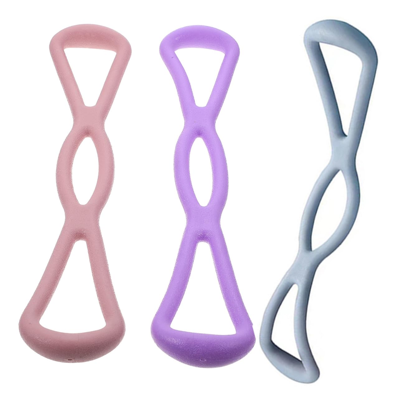 NULYLU 3pcs Heavy Resistance Bands Yoga Stretch Straps for Exercise Fitness Bands Extra Strength for Home Gym Workouts