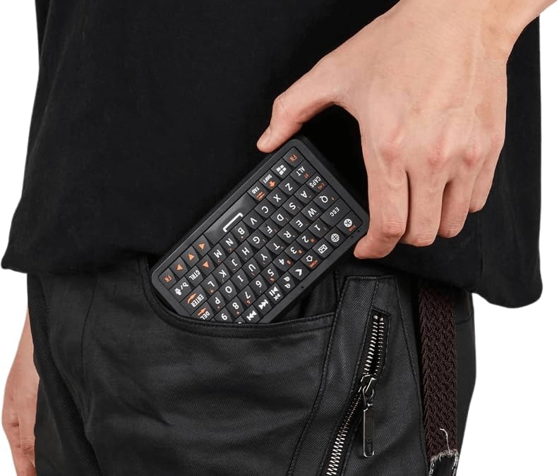 Phistone Mini Keyboard with Dual-Mode 2.4G/Bluetooth Wireless Keyboard, Ultra-Slim and Portable,Air Mouse Gestures,RGB Backlit,Compatible with Smart TVs/PCs/Tablets/Phones (iOS/Android/Win/Mac) - Image 4