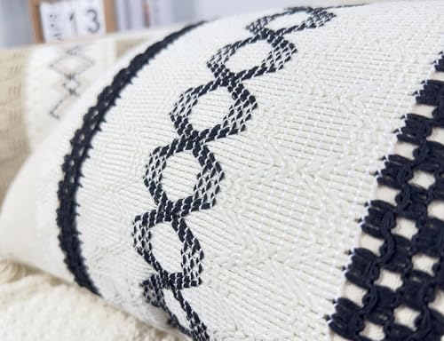 Drnou 07-XI-DANWANG-HEI-12X20 Boho Lumbar Pillow Covers 12X20,Cute Pillow Cover thumb #2