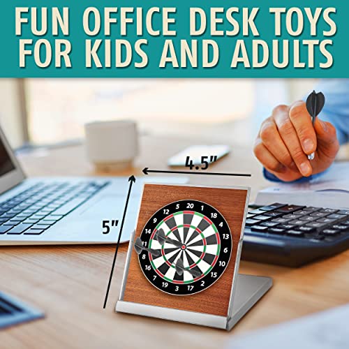 Ideas In Life 3196371 Magnetic Dart Board Kids And Adults - Magnetic Dartboard Set With 3 Magnetic Darts - Office Desk Toy Game thumb #3