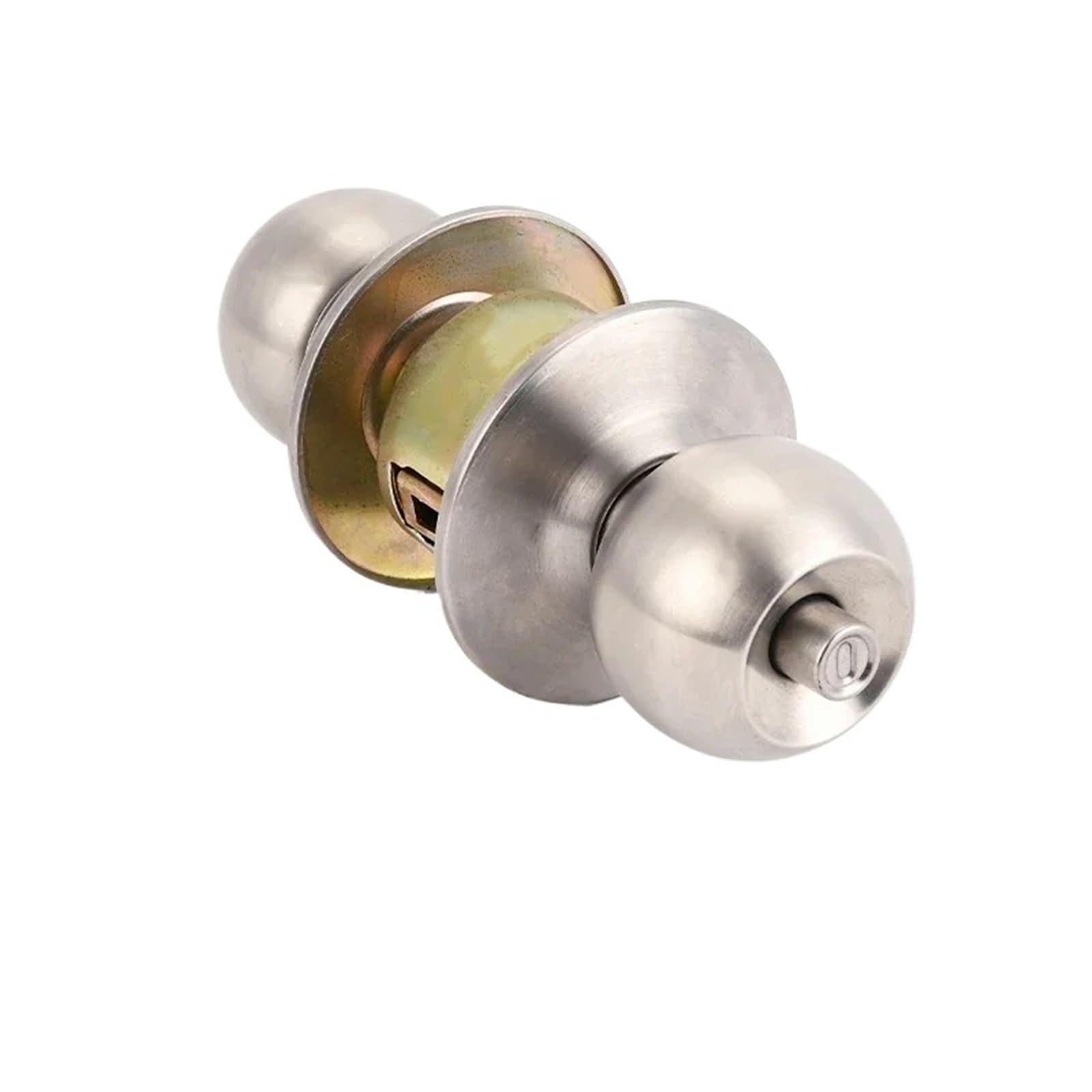 Dgejwmsc Keyless Interior Door Handle With Lock, Round Privacy Knob For Bedroom And Bathroom Doors(Keyless)