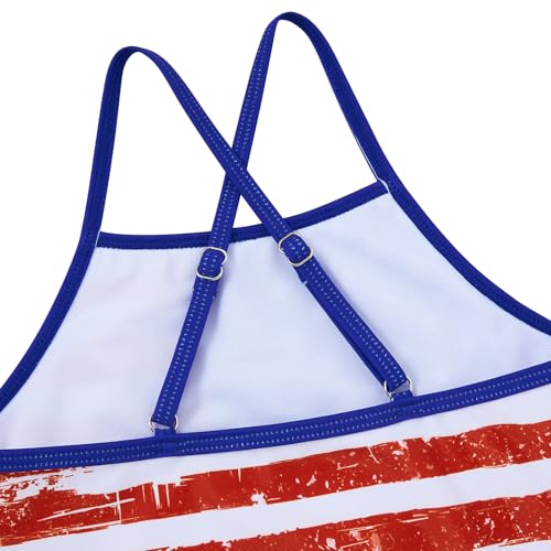 Image of Girls Tankini Swimsuit Two Piece Bathing Suit with Adjustable Strap 3-13 Years