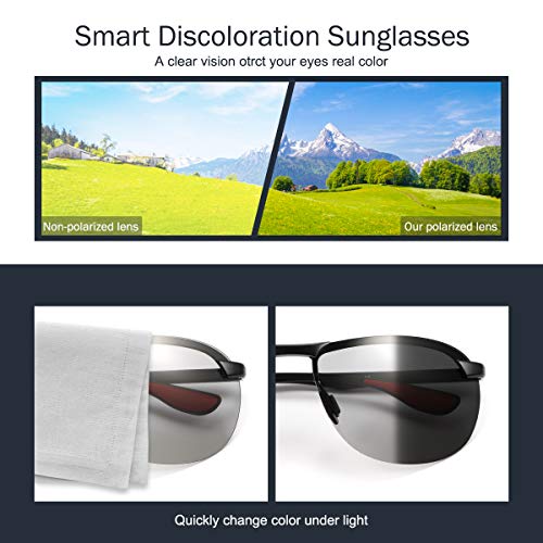 Image of YIMI Men's Semi-Rimless Sunglasses (Pack of 1)