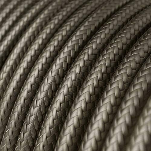CA Creative Cables Dark Gray Rayon Covered Round Electric Cable - RM26-150ft, 3 x 18 AWG