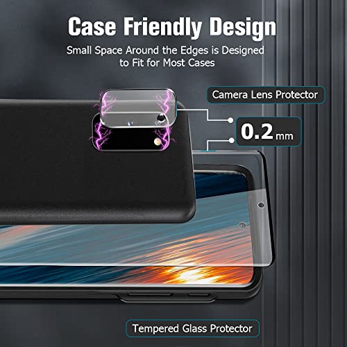 Afsku [2+2 Pack] Galaxy S20 5G Screen Protector, 9H Tempered Glass Scratch Resistant, Ultrasonic Fingerprint Support, 3D Hd Curved,For Samsung Galaxy S20 6.2 Inch Screen Protector #TOP1