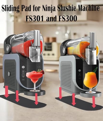 Image of Sliding Pad for Ninja Slushie Machine FS301 and FS300, Non-Slip Mat for Ninja Slushie Machine Accessories, Easily Slider Mat for Slushie Drink Maker, Frozen Drink Accessory for Home Users