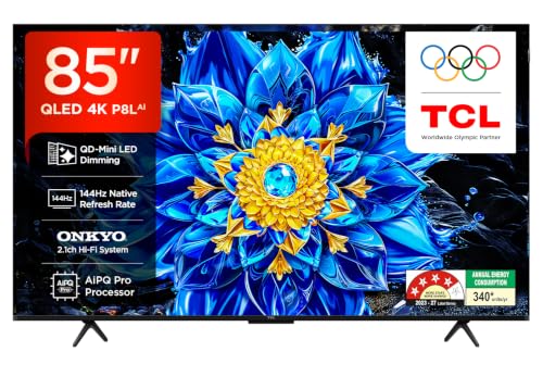 Image of TCL 215 cm (85 inches) 4K UHD Smart QLED Google TV 85P8L