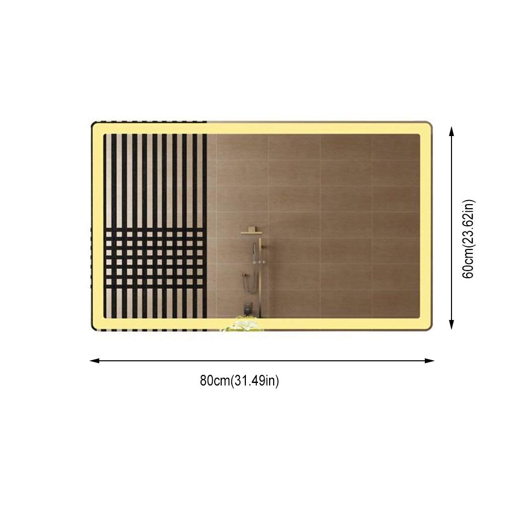 Specchio da Parete Specchio da Bagno Illuminato a Parete con luci Specchio da Bagno di Lusso Illuminato a LED per Soggiorno, Camera da Letto, corridoio