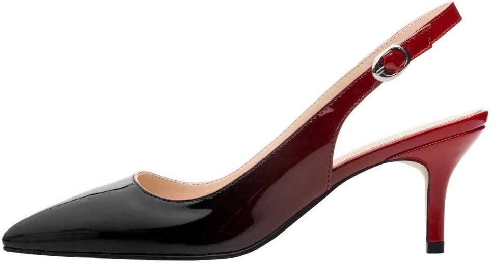 black and red jordan heels