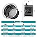 HG Power Soffit Vents 4 inch, Round Vent Cover with Built-in Screen Mesh, ABS Louver 4” Exhaust Vent for Exhaust Fan, HVAC Ducting, Bathroom, Kitchen, Garage Use, 100mm, White