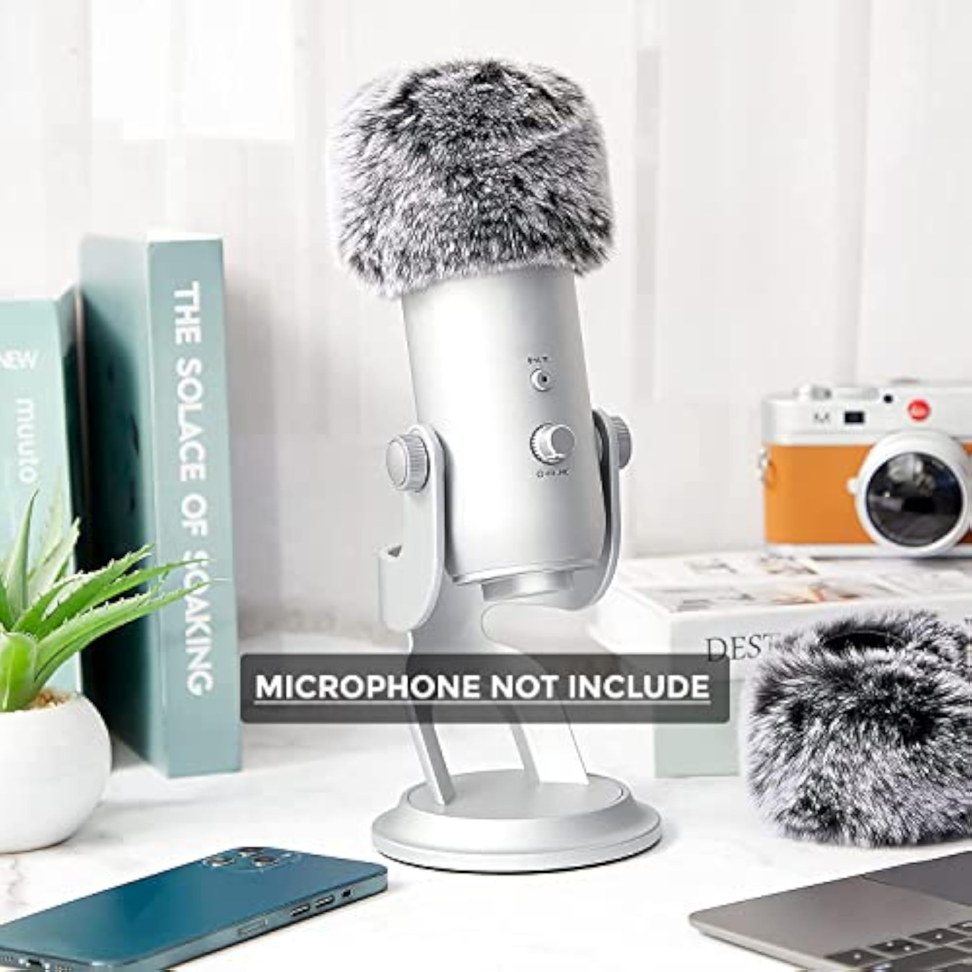 Microphone Windscreen Fur Cover Pop Filter for Yeti