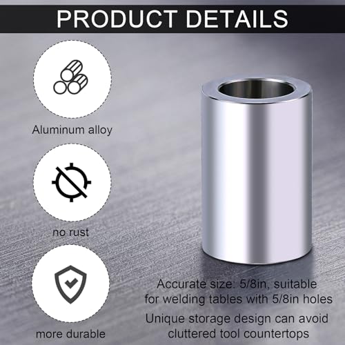 Goupilles d'arrêt fixes pour table de soudage en aluminium léger