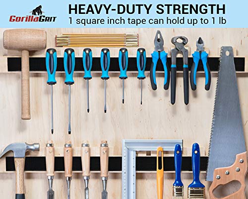 Self-Adhesive Hook and Loop Tape - 15ft x 2 inch Wide - Heavy Duty Sticky Back Tape Fastener - Thumbnail 5