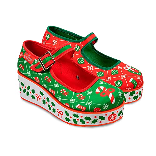 Image of Hot Chocolate Design Whimsical Women's Platform Mary Jane Shoes