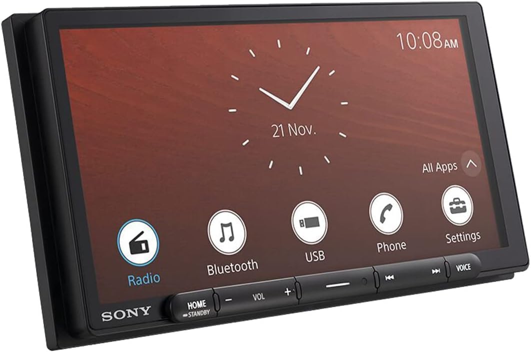 Sony XAV-AX6000 6.95" Wireless Apple CarPlay Android Auto Media Receiver, HDMI, SiriusXM Ready, 14-Band EQ + SXV300V1 SiriusXM Vehicle Tuner Bundle image 3