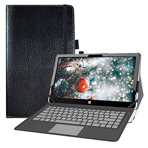 LFDZ Coque XIDU PhilPad XT133A,Slim Fit Housse Support Ultra-Mince et Léger Etui Cover pour XIDU PhilPad XT133A 13.3 Windows Tablet,Noir