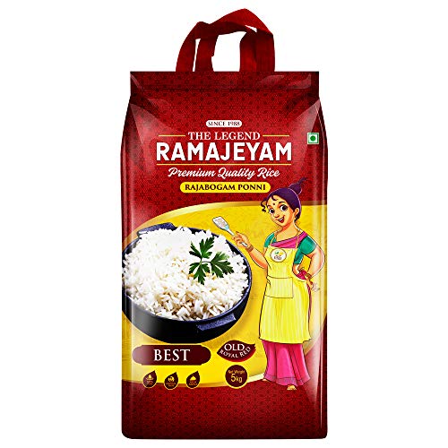 The Legend Ramajeyam Best Rajabogam Ponni Boiled Rice 5Kg