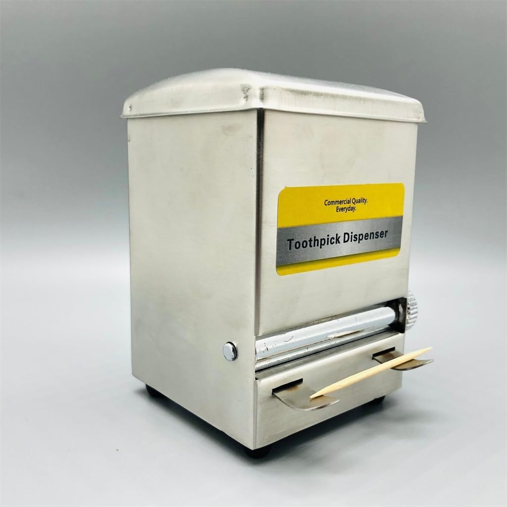 Stainless Steel Mechanical Retro Cola Vending Machine Toothpick Box 304 Holder