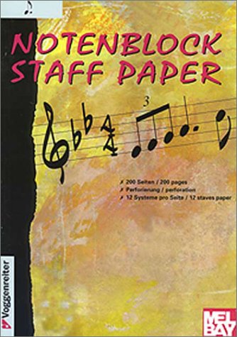 Notenblock Manuscript Paper