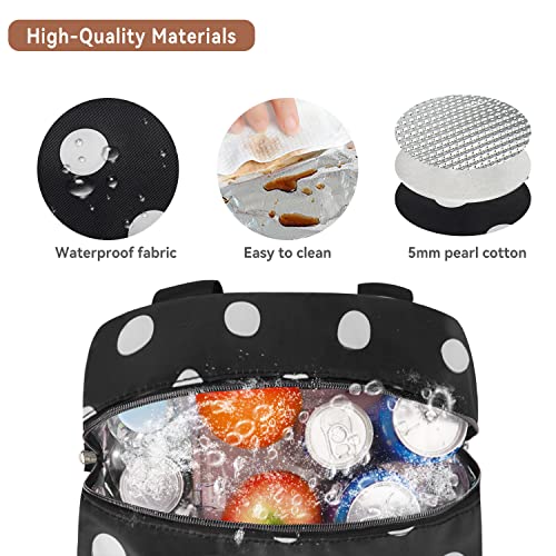 Homespon Insulated Lunch Bag For Women Men Lunch Box Cooler Lunch Tote For Work Picnic (Polka Dots) #TOP2