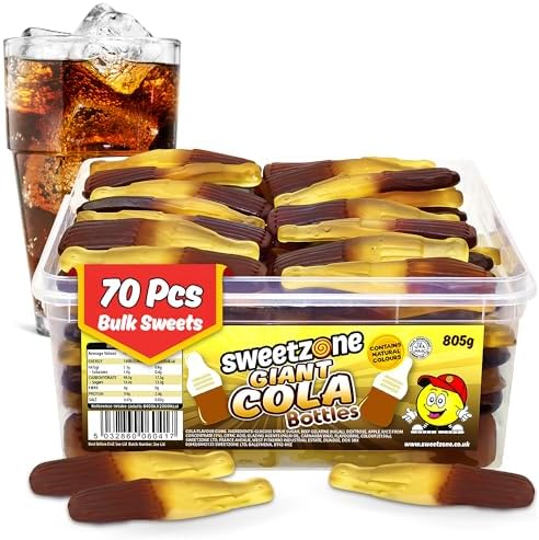 Sweetzone Giant Cola Bottles 805g 70pcs Halal