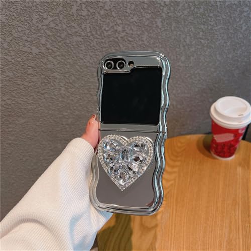 Coque Galaxy Z Flip 4 antichoc et ergonomique à bague cœur