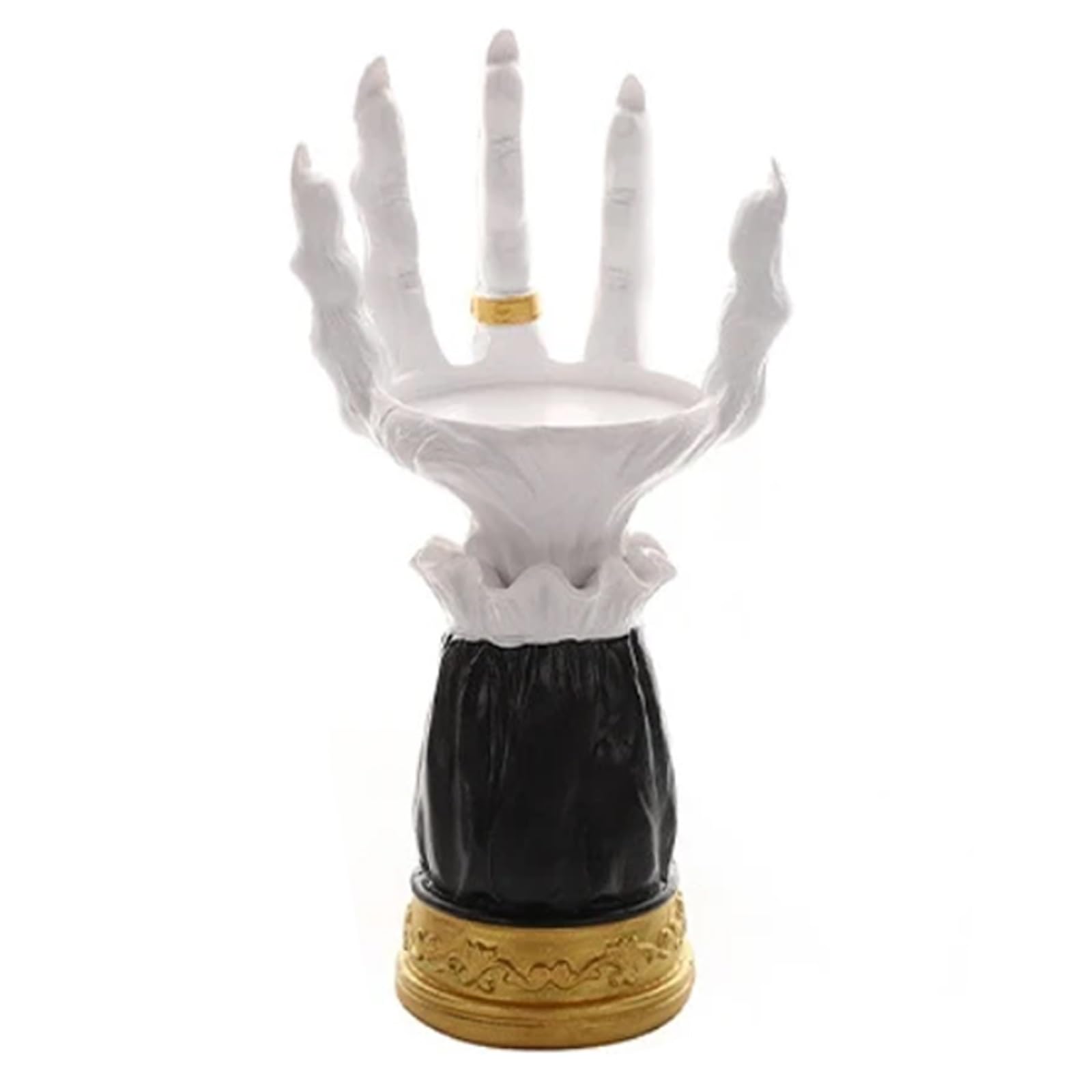 Halloween Candlestick Tray with Spooky Atmosphere, Easter Inspired Table Ornament for Home Party Decoration