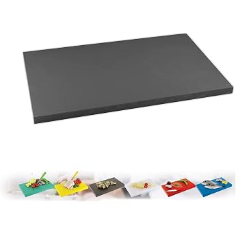 Chopping Board Gastro Chopping Board Plastic Kitchen Board Chopping Boards in XL or XXL Black XXL 40 x 60 x 2 cm