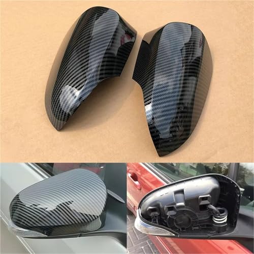 Coque rétroviseur Yaris 2012-2019 anti-rayures style carbone - 2