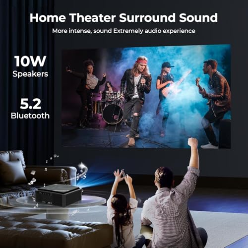 WZATCO Legend Pro, Native 1080P Fully Automatic 4K HDR Projector for Home, Ultra Bright 2500 ANSI (Intelligent OA + Screen Fit), HDMI ARC, Android... - Image 6