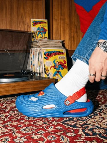 Image of Bacca Bucci Men's Justice League Clogs with Back Strap, Ventilated Upper, Textured EVA Sole, Slip-On Casual Walking Sandals Outdoor Use