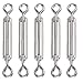 eoocvt 5pcs M5 Stainless Steel 304 Turnbuckle Wire Rope Tension (Eye & Eye)