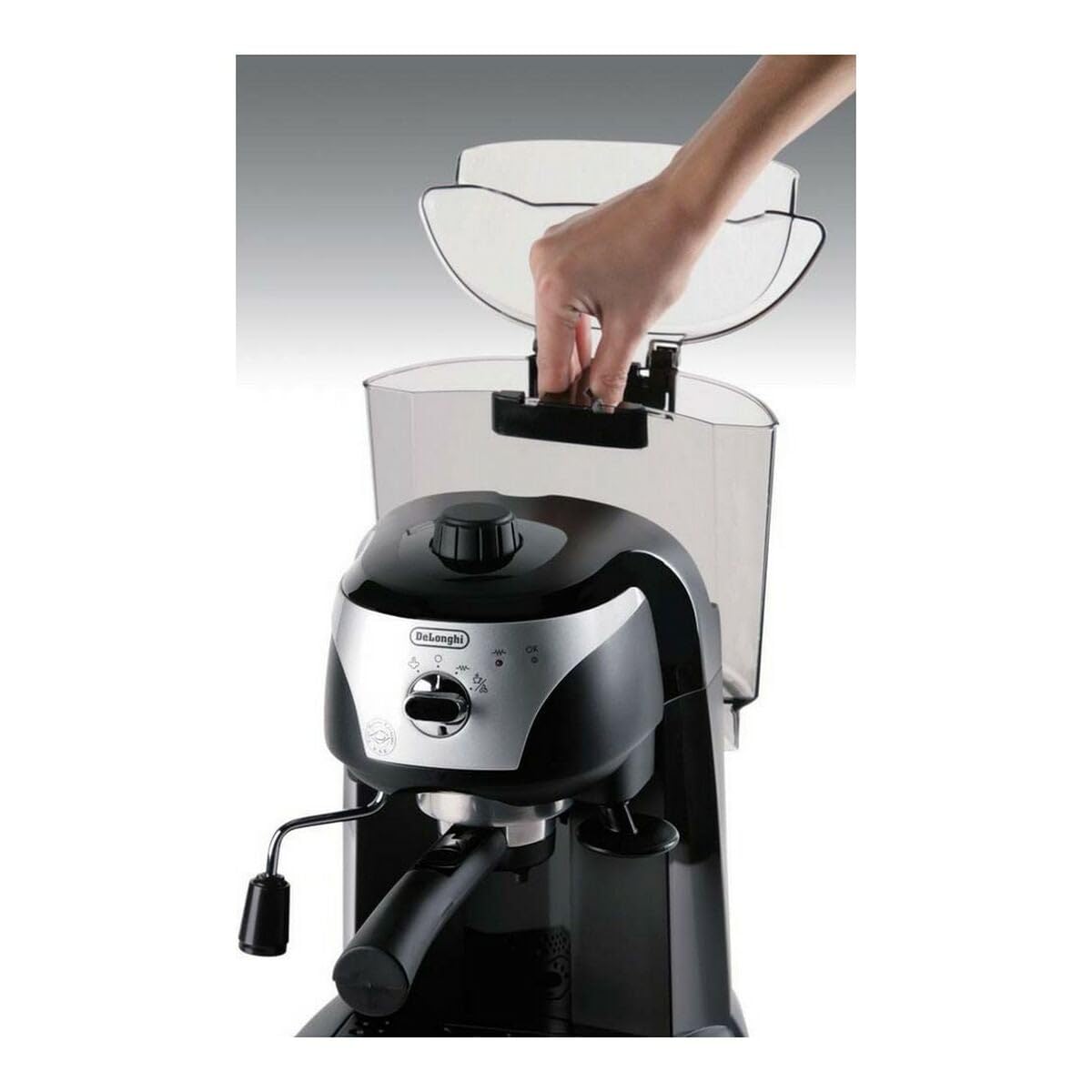 De'Longhi EC221.B macchina per caffè espresso con pompa in Acciaio inoxidabile, 1100W, 1L, nero