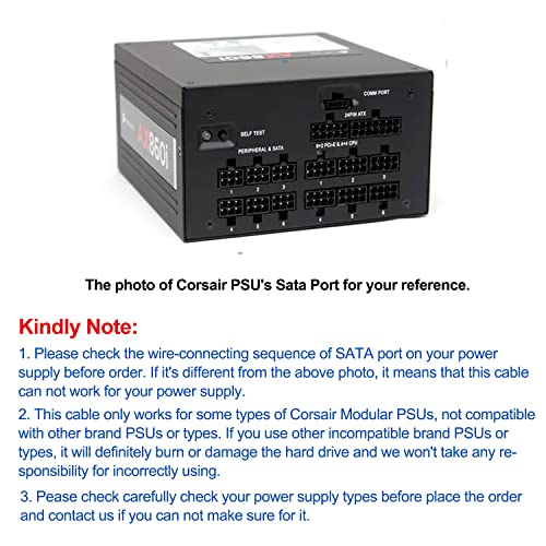 Connettore CPU da 8 pin a CPU 8 pin (4+4 rimovibile), spina EPS-12 V, adattatore di alimentazione per scheda madre modulare Corsair (62 cm/24,4 pollici) - Scheda video - Immagine 5