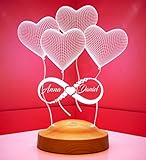 ✅ INDIVIDUELLES LIEBESGESCHENK das es so bisher noch nicht gab! Die 3D Lampe von Sentidos ist die perfekte Geschenkidee zur Hochzeit oder auch als Geschenk zum Valentinstag für Frauen und Männer gleichermaßen. Als Deko Lampe in 3D mit einem unverwechselbaren Unendlichkeitszeichen kann die 3D Herz Lampe ganz individuell mit den entsprechenden Namen oder Wunschtext versehen werden. Besonders für Verliebte ist die LED Lampe als Deko eine ideale Aufmerksamkeit, über die sich jeder freuen wird!