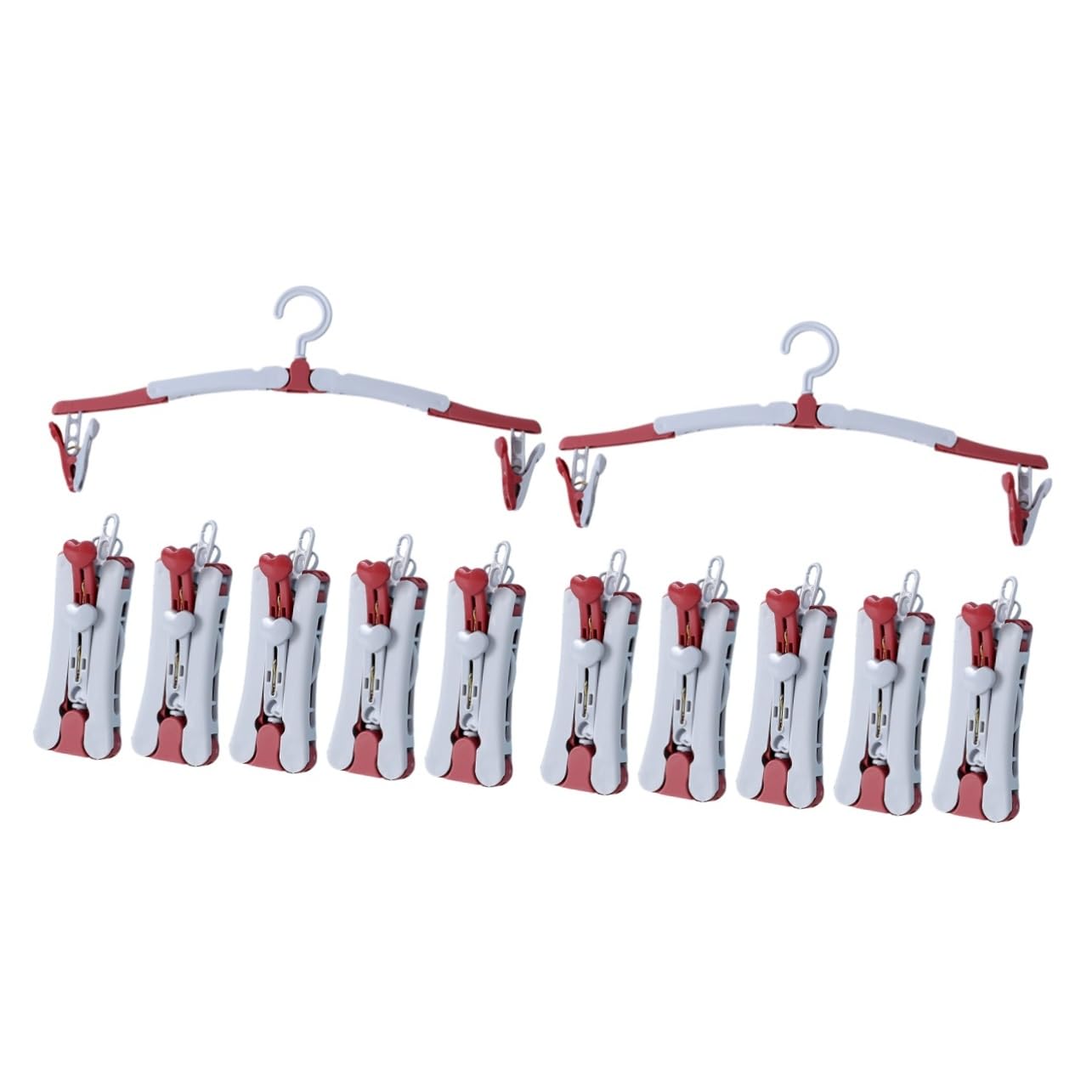Generico Appendiabiti12 grucce Pieghevoli per asciugare Calzini grucce da Viaggio grucce Antiscivolo grucce Extra Larghe grucce per Pantaloni Camicie Fodera in PP da Viaggio