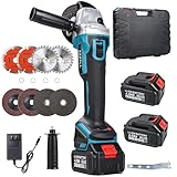 ZAZTLL Cordless Angle Grinder 4 Inch, 21...