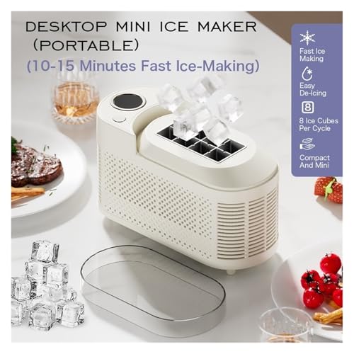 Máquina para hacer hielo portátil pequeña miniatura 5