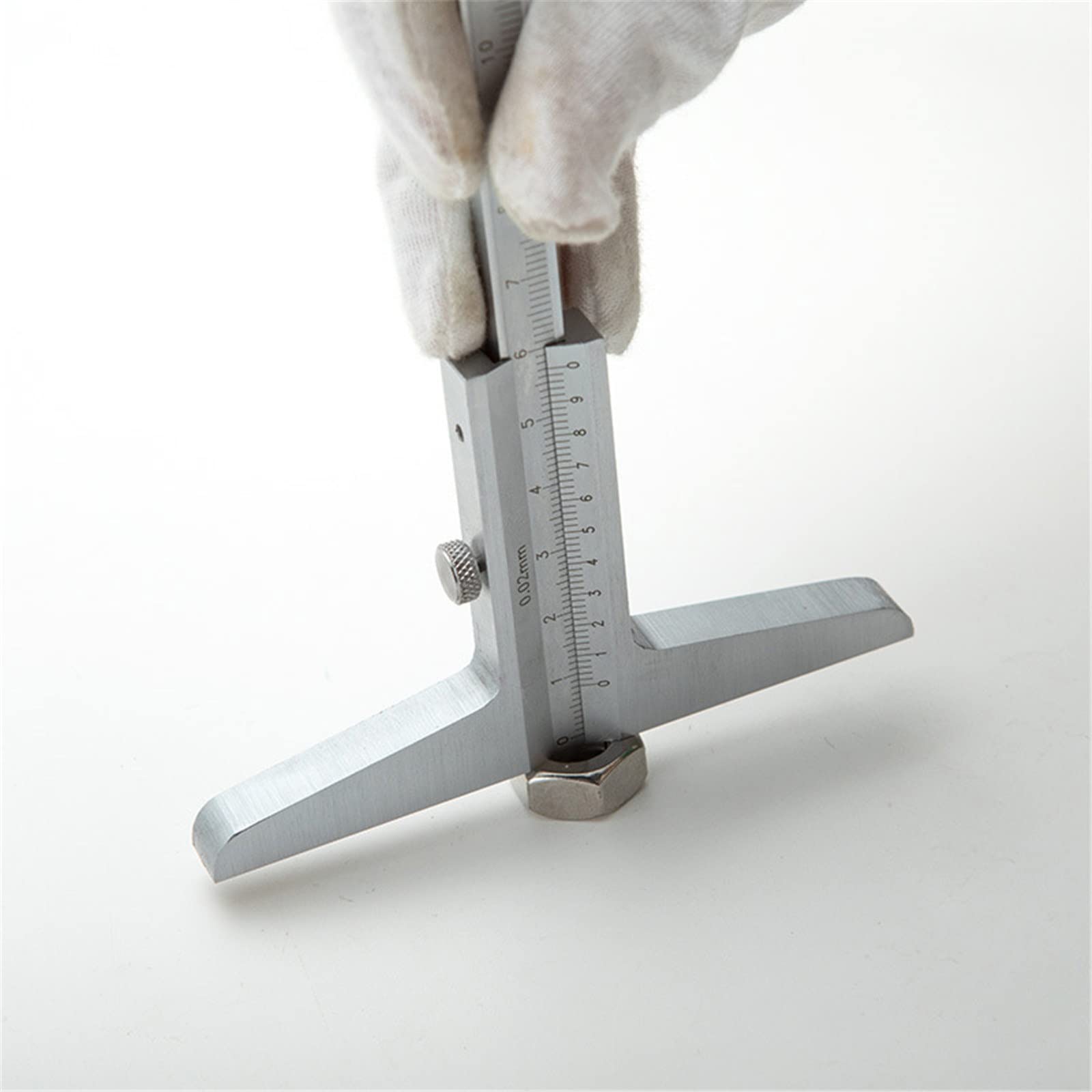 KANBUN Rajonn Digital Electronic Caliper Profundation Caliper 200/300/500 mm Caliper DE Profunda Vernier para el hogar e Industrial (Color: Plata, tamaño: 0-200 mm)