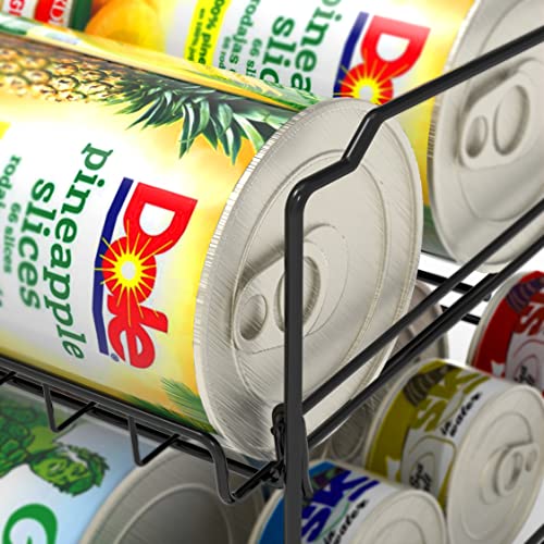 2 Pack Simplehouseware 2 Tier Can Rack, Black #TOP5