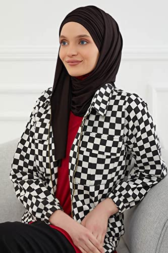 Aisha's Design Instant Hijab Scarves for Women, 95% Cotton Pretied Bonnet Turban Easy to Wear Cotton Headscarf2
