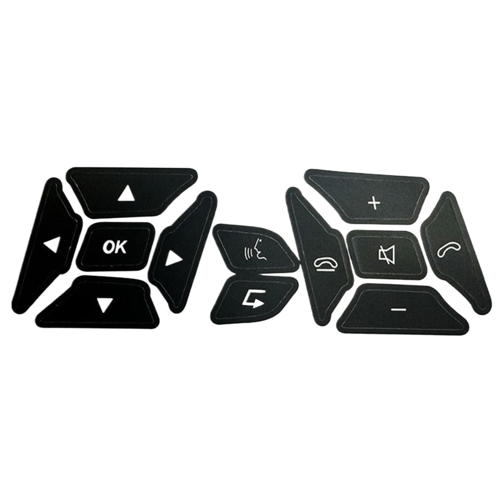 Repair Patch Compatible with Benz GLK350 C Class for CLS C218 SLK W172 W204 W212 W218 W207 PVC Steering Wheel Button Repair Sticker Matte